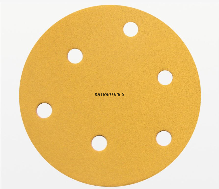  5 -дюймовый 6 отверстий шлифовальный диск с оксидом алюминия 5 дюйма (125 мм) или PSA 